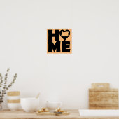 Virginia Home Heart State Poster Sign (Keuken)