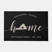 Virginia Home State Personalized Deurmat (Voorkant)