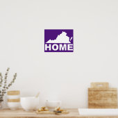 Virginia Home weg van State Poster Sign (Keuken)
