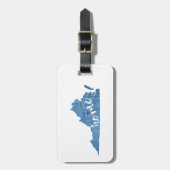 Virginia Home Wood Grain Bagagelabel (Voorkant verticaal)