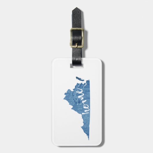 Virginia Home Wood Grain Bagagelabel (Voorkant verticaal)