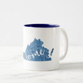 Virginia Home Wood Grain Tweekleurige Koffiemok (Voorkant rechts)