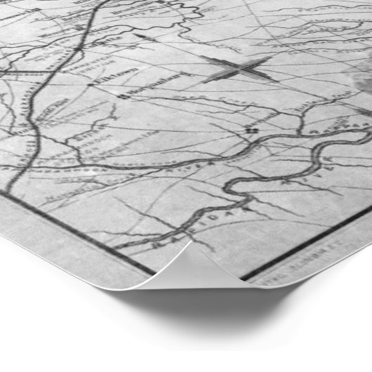 Virginia in de burgeroorlog poster (Hoek)