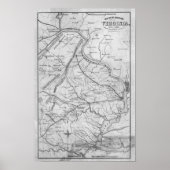 Virginia in de burgeroorlog poster (Voorkant)