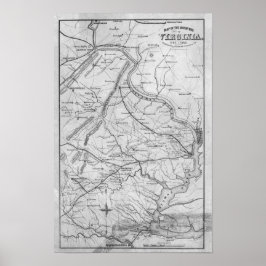 Virginia in de burgeroorlog poster
