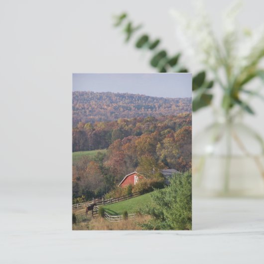 Virginia in de Herfst Briefkaart (Staand voorkant)