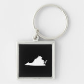Virginia in White en Black Sleutelhanger (Voorkant)