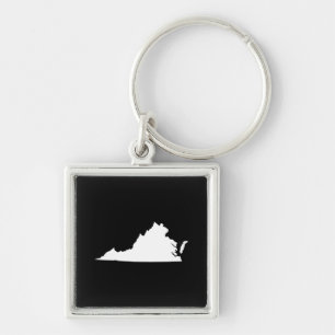 Virginia in White en Black Sleutelhanger