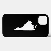 Virginia in wit en zwart Case-Mate iPhone case (Achterkant (horizontaal))