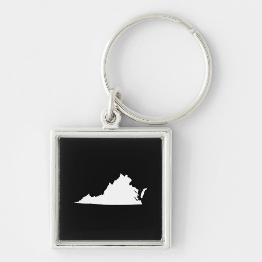 Virginia in wit en zwart sleutelhanger (Voorkant)