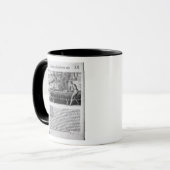 Virginia Indians die dugout boten maken Mok (Voorkant links)