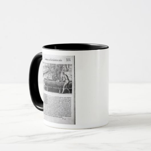 Virginia Indians die dugout boten maken Mok (Voorkant links)