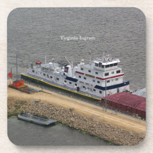 Virginia Ingram set van 6 harde plastic onderzette Onderzetter