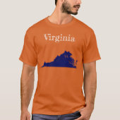 Virginia Interstates [Navy Blue Design] T-shirt (Voorkant)