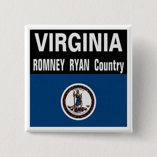 Virginia is Romney Ryan Country Button (Voorkant)