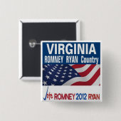 Virginia is Romney Ryan Country Button (Voorkant /achterkant)