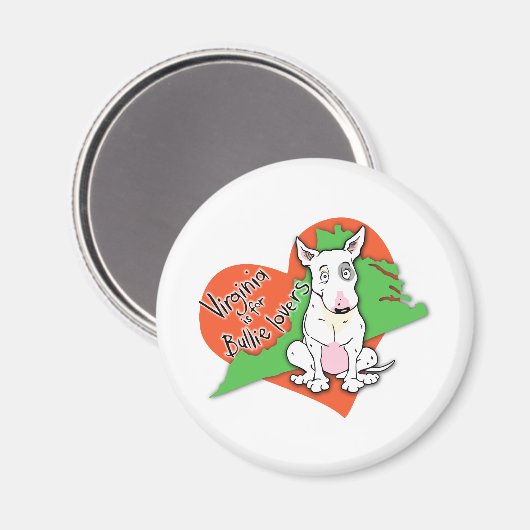 Virginia is voor Bullie Lovers Magneet (Voorkant / Achterkant)