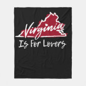 Virginia is voor de Lovers Fleece Deken (Voorkant)