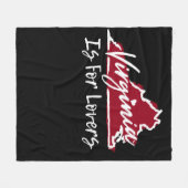 Virginia is voor de Lovers Fleece Deken (Voorkant (Horizontaal))