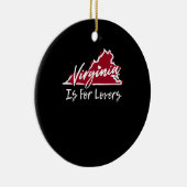 Virginia is voor de Lovers Keramisch Ornament (Rechts)