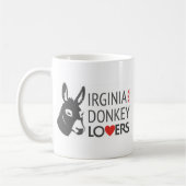 Virginia is voor Donkey Lovers Koffiemok (Links)