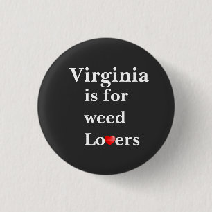 Virginia is voor Gewiste Lovers Persoonlijke Butto Ronde Button 3,2 Cm