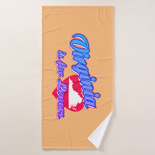 Virginia is voor Liefhebbers Badhanddoek (Badhanddoek)