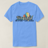 Virginia is voor liefhebbers kaarten  t-shirt (Design voorkant)