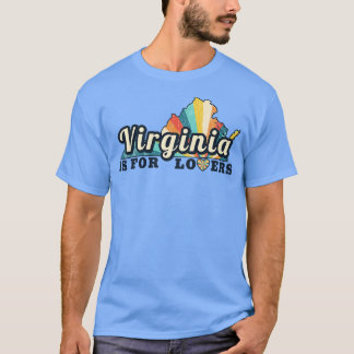 Virginia is voor liefhebbers kaarten  t-shirt