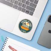 Virginia is voor Liefhebbers - Staat Geschenk Sticker (Laptop met iPhone)
