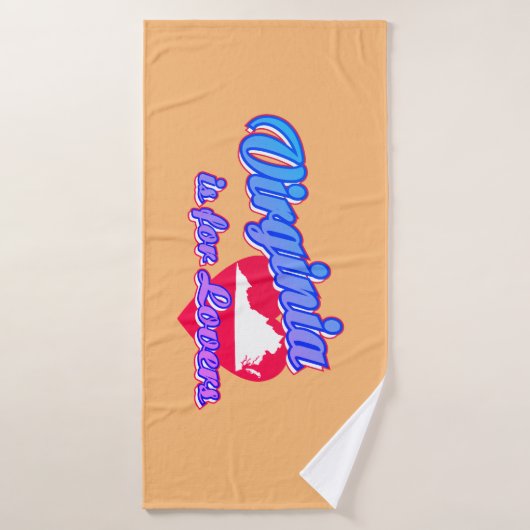 Virginia is voor Lovers Badhanddoek (Badhanddoek)