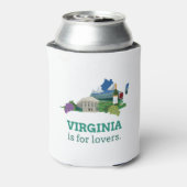 Virginia is voor Lovers Blikjeskoeler (Blikje Achterkant)