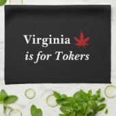 Virginia is voor Tokers Weed Persoonlijk Theedoek (Gevouwen)