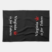 Virginia is voor Tokers Weed Persoonlijk Theedoek (Horizontaal)