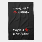 Virginia is voor Tokers Weed Persoonlijk Theedoek (Verticaal)