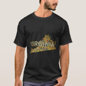 Virginia Kaart en Tekst T-shirt (Voorkant)