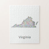 Virginia-kaart Legpuzzel (Verticaal)