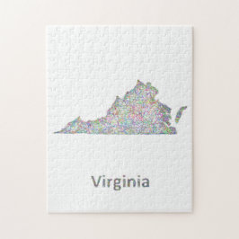 Virginia-kaart Legpuzzel