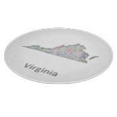 Virginia-kaart Snijplank (Hoek)