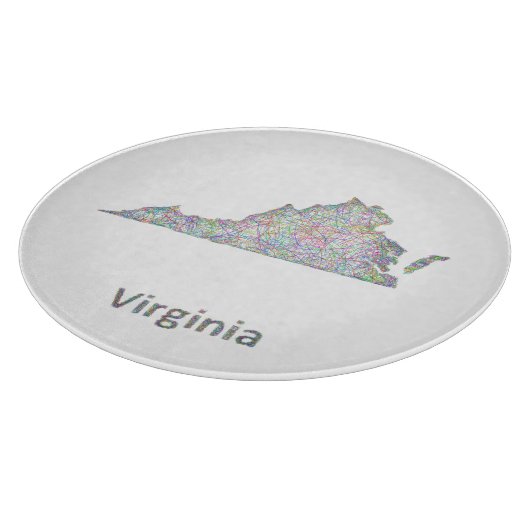 Virginia-kaart Snijplank (Hoek)