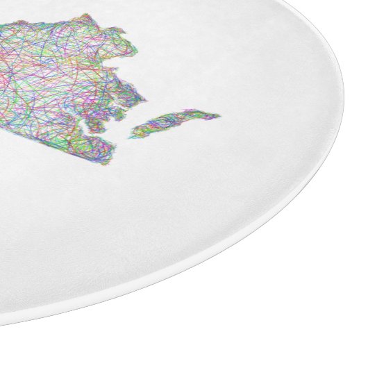 Virginia-kaart Snijplank (Hoek)