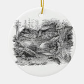 Virginia Kendall Ledges Trail (CVNP) Keramisch Ornament (Voorkant)