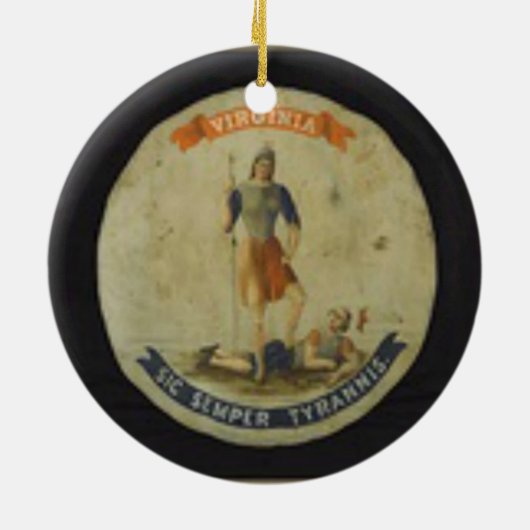 VIRGINIA!!! KERAMISCH ORNAMENT (Achterkant)