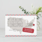 Virginia kerst-moving Announcement Holiday Feestdagenkaart (Staand voorkant)