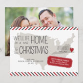 Virginia kerst-moving koninklijke feestdag feestdagenkaart (Voorkant / Achterkant)