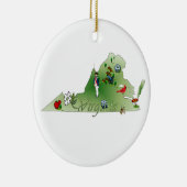 Virginia kerstboomversiering keramisch ornament (Rechts)