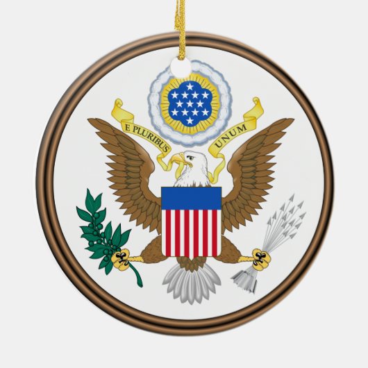 Virginia* kerstversiering keramisch ornament (Achterkant)