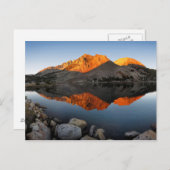 Virginia Lake Sunset Alpenglow - John Muir Trail Briefkaart (Voorkant / Achterkant)