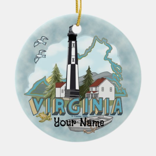 Virginia Lighthouse Ornament (Voorkant)