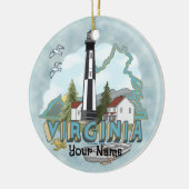 Virginia Lighthouse Ornament (Links)